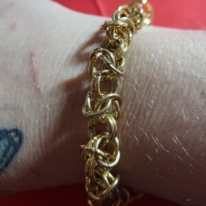 Stainless Steel Byzantine Weave Chainmail Bracelet